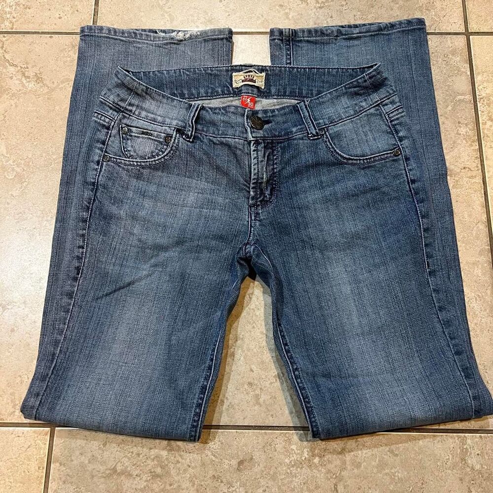 Freestyle Revolution Women's‎ Motley Blue Bootcut/Flare Jeans Size:11